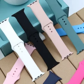 Plain Silicone Sport Loop Strap for Apple iWatch Ultra, Series 8, 7, 6, 5, 4, 3, 2, 1 - 42mm/44mm/45mm/49mm