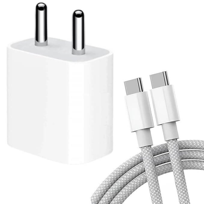 iPhone USB-C 20w Power Adapter and USB-C to C Charge Cable