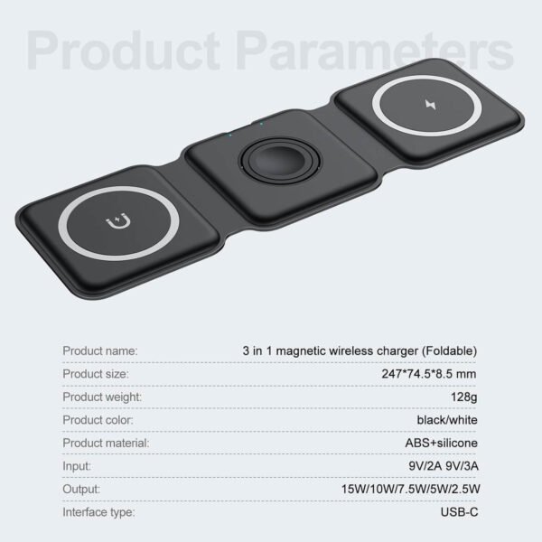 3-in-1 Magnetic Wireless Charger